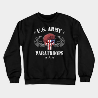 United States Army Airborne Paratrooper Vetarns Gift Crewneck Sweatshirt